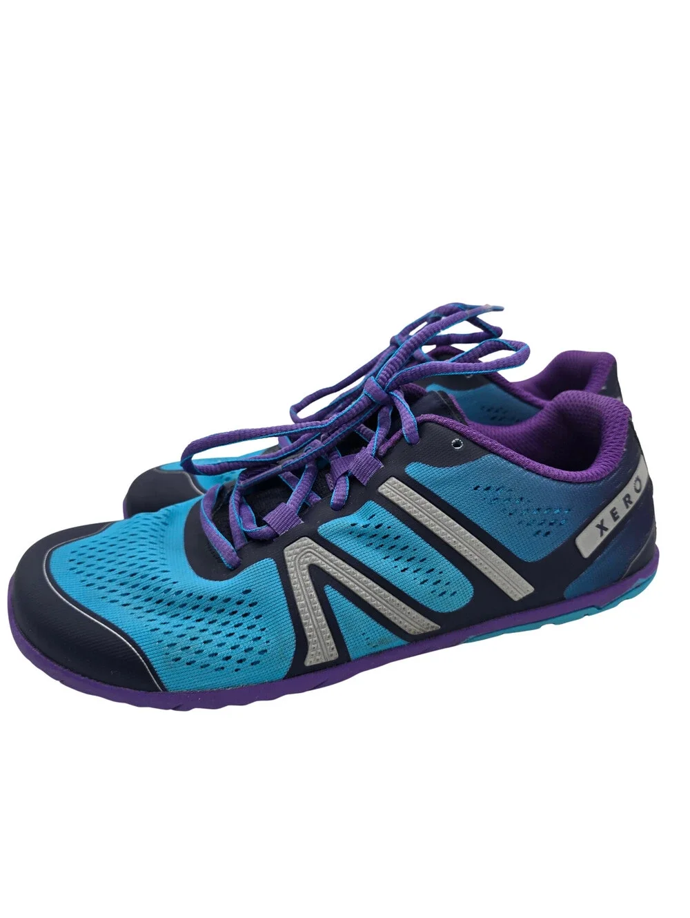 Xero HFS Barefoot Minimalist Running Shoes | Womens 9.5 | Purple/Blue